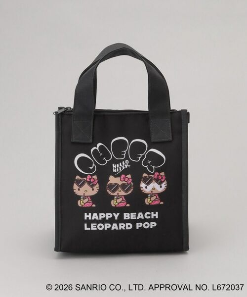 212 KITCHEN STORE / トゥーワントゥーキッチン ストア その他 | 日焼けハローキティ 三角マチ保冷バッグ LEOPARD BK（その他）