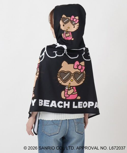 212 KITCHEN STORE / トゥーワントゥーキッチン ストア その他 | 日焼けハローキティ 冷感タオルポンチョ LEOPARD BK | 詳細4