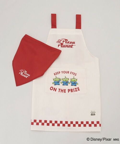 212 KITCHEN STORE / トゥーワントゥーキッチン ストア その他 | キッズエプロン&頭巾 ピザプラネット柄 ＜TOY STORY トイ・ストーリー＞（その他）