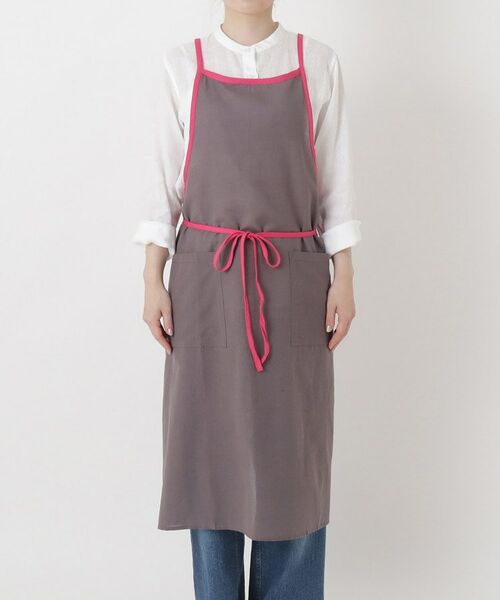 212 KITCHEN STORE / トゥーワントゥーキッチン ストア インテリア・生活雑貨・ホビー・ステーショナリー | Marika バイカラーエプロン グレー | 詳細1