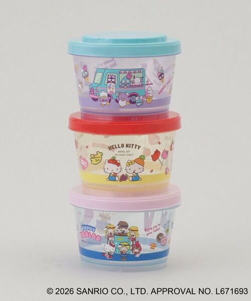 212 KITCHEN STORE / トゥーワントゥーキッチン ストア その他 | ジョイント式薄肉保存容器3P SANRIO CHARACTERS ＜Sanrio サンリオ＞（その他）