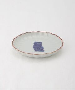 212 KITCHEN STORE / トゥーワントゥーキッチン ストア 食器 | 呉須猫 菊割3.5寸皿 我慢
