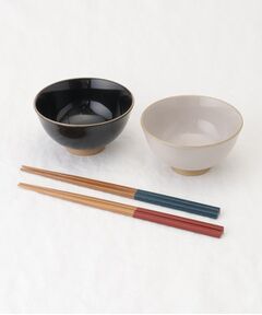 212 KITCHEN STORE / トゥーワントゥーキッチン ストア 食器 | あまね 茶碗 BK×PK