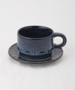 212 KITCHEN STORE / トゥーワントゥーキッチン ストア グラス・マグカップ | シャロン カップ&ソーサー210ml ディープブルー