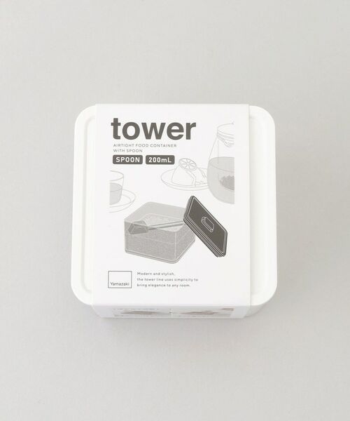 212 KITCHEN STORE / トゥーワントゥーキッチン ストア キッチンツール | 密閉保存容器 200ml スプーン付き WH 山崎実業 ＜tower タワー＞ | 詳細7