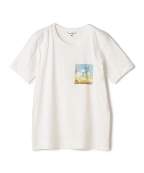 イラストプリント半袖Tシャツ （Tシャツ）｜49AV.junko shimada