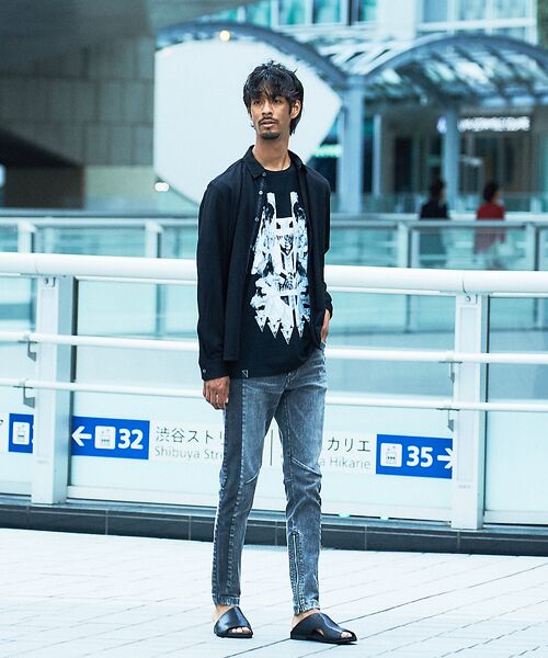 5351POUR LES HOMMES / 5351プール・オム Tシャツ | ブラックパンサー クルーネック半袖Tシャツ | 詳細13