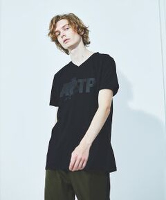 APTP 半袖 Vネック Tシャツ