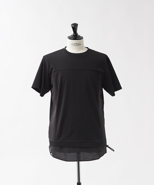5351POUR LES HOMMES / 5351プール・オム Tシャツ | ブロックサイドギャザー 半袖 Tシャツ | 詳細7
