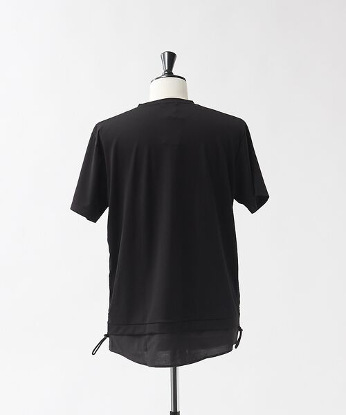 5351POUR LES HOMMES / 5351プール・オム Tシャツ | ブロックサイドギャザー 半袖 Tシャツ | 詳細14