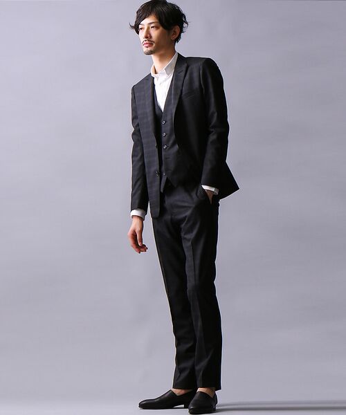 5351POUR LES HOMMES / 5351プール・オム ベスト | ブラックチェックジレ | 詳細11