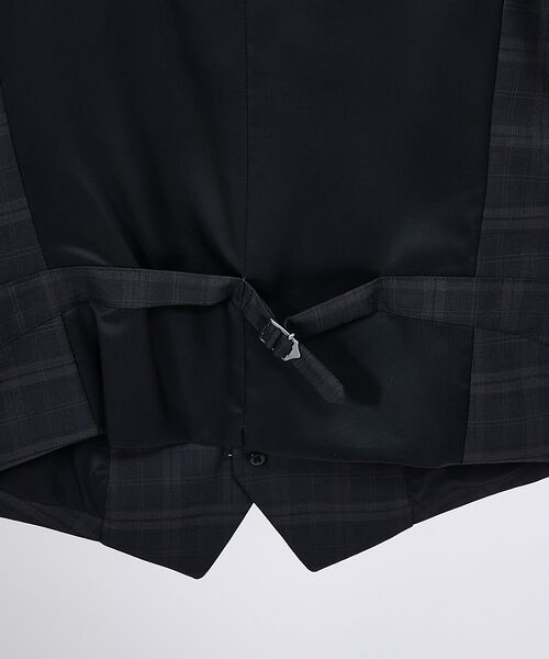 5351POUR LES HOMMES / 5351プール・オム ベスト | ブラックチェックジレ | 詳細6