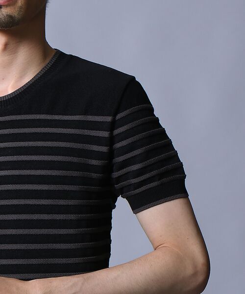 5351POUR LES HOMMES / 5351プール・オム Tシャツ | スレッドボーダーTシャツ | 詳細5