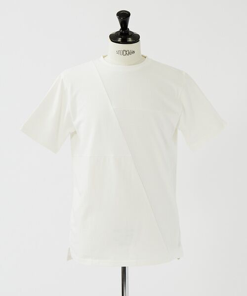 5351POUR LES HOMMES / 5351プール・オム Tシャツ | スラッシュパッチワーク半袖Tシャツ | 詳細1