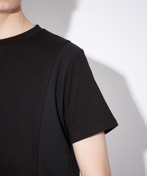 5351POUR LES HOMMES / 5351プール・オム Tシャツ | 異素材ガゼット半袖Ｔシャツ | 詳細6