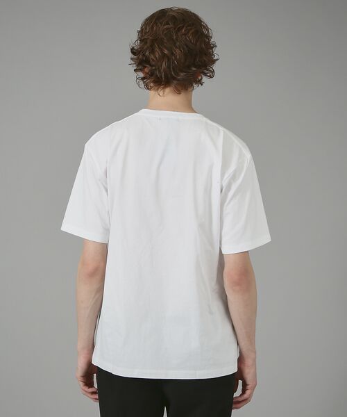 5351POUR LES HOMMES / 5351プール・オム Tシャツ | 抽象柄ラインプリントTシャツ | 詳細4