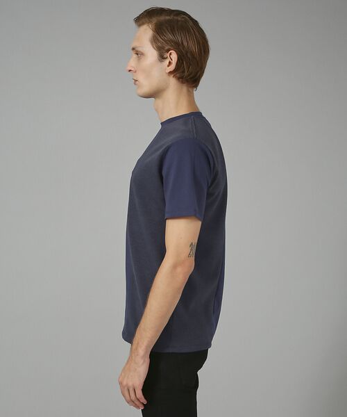 5351POUR LES HOMMES / 5351プール・オム Tシャツ | 【BLANC】異素材切り替え半袖Tシャツ | 詳細5