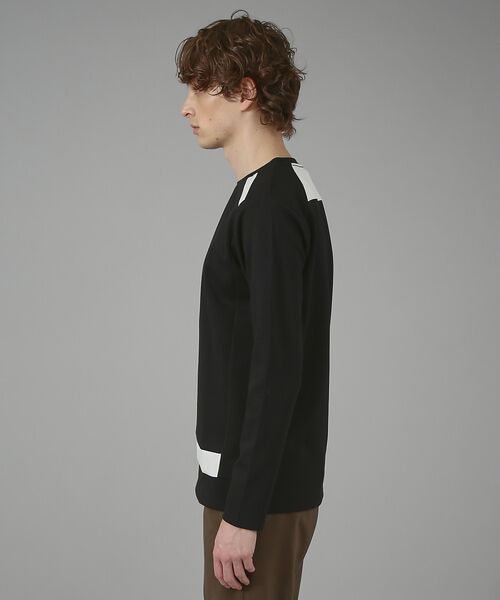 5351POUR LES HOMMES / 5351プール・オム Tシャツ | バイカラー切り替えラインロングスリーブTシャツ | 詳細9