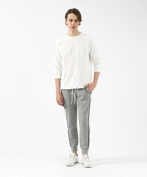 5351POUR LES HOMMES / 5351プール・オム Tシャツ | フロント切り替え七分袖 | 詳細2