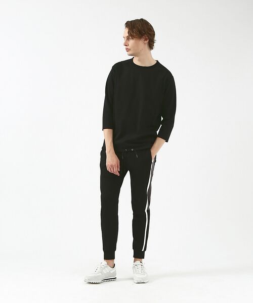 5351POUR LES HOMMES / 5351プール・オム Tシャツ | フロント切り替え七分袖 | 詳細7