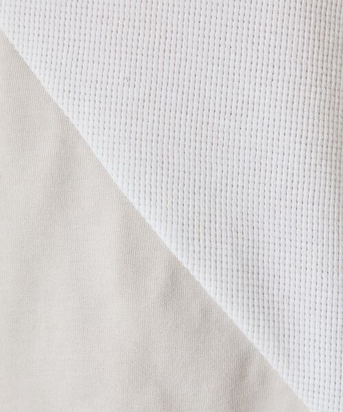 5351POUR LES HOMMES / 5351プール・オム Tシャツ | 異素材スラッシュ七分袖Tシャツ | 詳細9