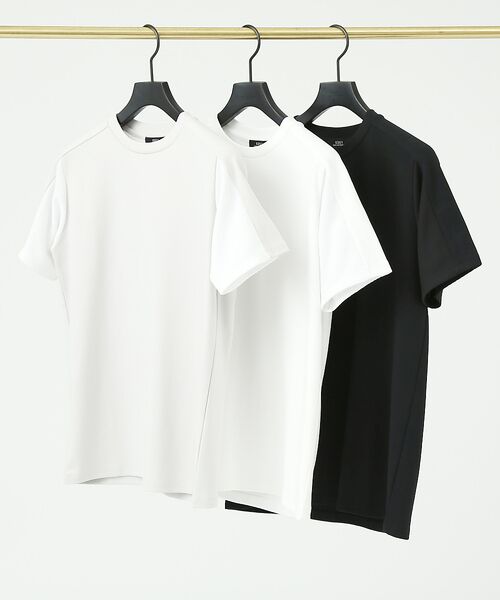 5351POUR LES HOMMES / 5351プール・オム Tシャツ | 異素材セミラグラン 半袖Tシャツ | 詳細1