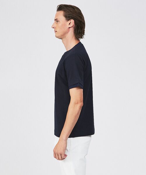 5351POUR LES HOMMES / 5351プール・オム Tシャツ | 異素材スリットカラー 半袖Tシャツ | 詳細4