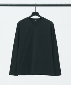 【MADE IN JAPAN】ポンチＶネック 長袖Ｔシャツ