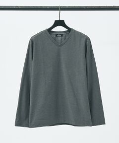 【MADE IN JAPAN】ポンチＶネック 長袖Ｔシャツ