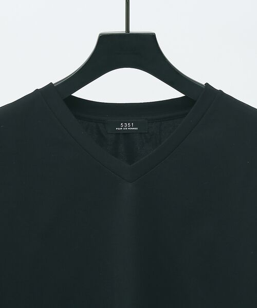 5351POUR LES HOMMES / 5351プール・オム Tシャツ | 【MADE IN JAPAN】ポンチＶネック 長袖Ｔシャツ | 詳細2