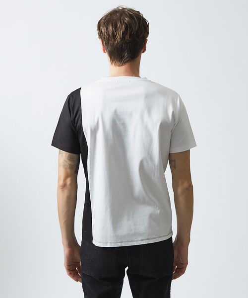 5351POUR LES HOMMES / 5351プール・オム Tシャツ | 異素材カラーブロック 半袖Tシャツ | 詳細4