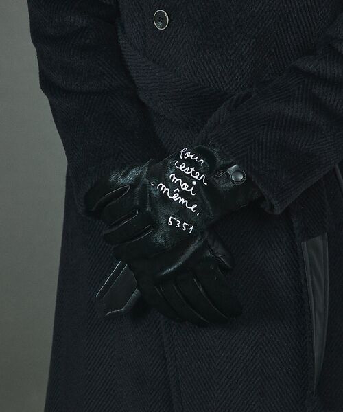 5351POUR LES HOMMES / 5351プール・オム 手袋 | 【40周年】エンブロイダリー刺繍 レザーグローブ【予約】 | 詳細1