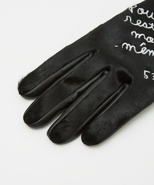 5351POUR LES HOMMES / 5351プール・オム 手袋 | 【40周年】エンブロイダリー刺繍 レザーグローブ【予約】 | 詳細5