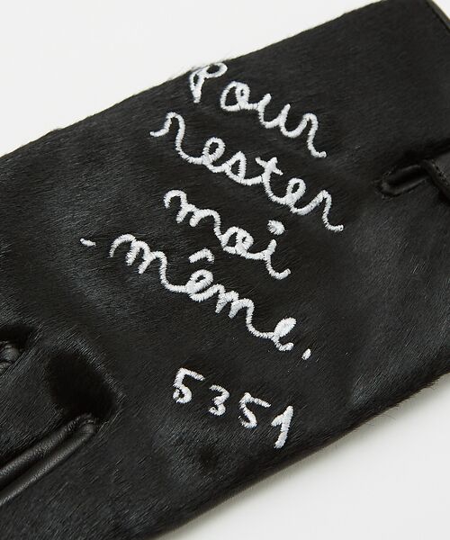 5351POUR LES HOMMES / 5351プール・オム 手袋 | 【40周年】エンブロイダリー刺繍 レザーグローブ【予約】 | 詳細7