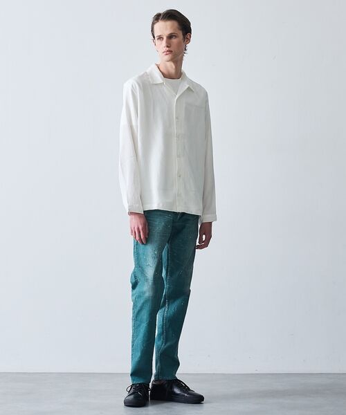 5351POUR LES HOMMES / 5351プール・オム デニムパンツ | プリント テーパード デニム パンツ / オリジナルバンダナ付き | 詳細25