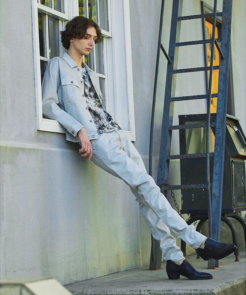 5351POUR LES HOMMES / 5351プール・オム デニムパンツ | 【セットアップ対応】オリジナルバンダナ付き シルバーコーディング スキニーデニム | 詳細14