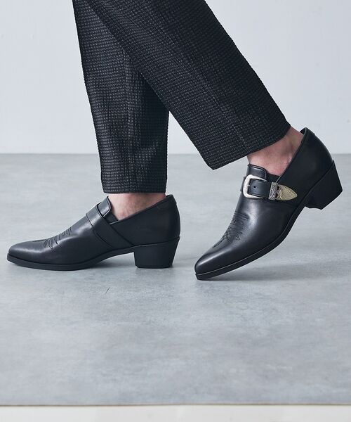 5351POUR LES HOMMES / 5351プール・オム シューズ | ハイヒール カスタム ポインテッドトゥ レザー スリッポン シューズ | 詳細14