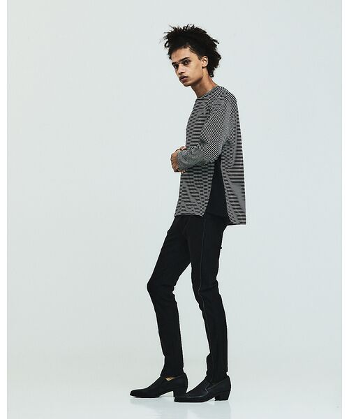 5351POUR LES HOMMES / 5351プール・オム Tシャツ | 【25S/S】コンビネーション ボーダー 長袖 Tシャツ | 詳細12