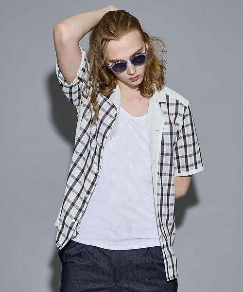 5351POUR LES HOMMES / 5351プール・オム シャツ・ブラウス | 【25S/S】コンビネーション チェック シャツ | 詳細3