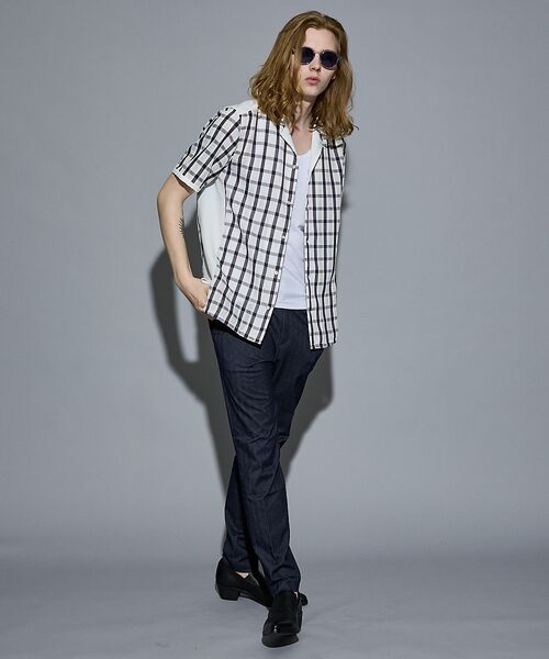 5351POUR LES HOMMES / 5351プール・オム シャツ・ブラウス | 【25S/S】コンビネーション チェック シャツ | 詳細4