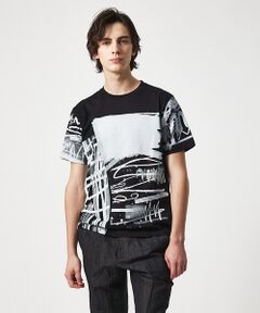 5351POUR LES HOMMES / 5351プール・オム Tシャツ | 【40周年】 IVAN ドッキング グラフィック 半袖Tシャツ