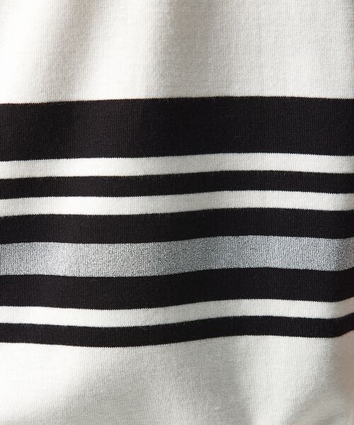 5351POUR LES HOMMES / 5351プール・オム Tシャツ | 【定番人気】セーターマシーン ボーダー クルーネック ニット Tシャツ | 詳細1