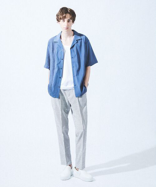 5351POUR LES HOMMES / 5351プール・オム パンツ | 【セットアップ対応】スクエア メッシュ サマー スラックス パンツ | 詳細5