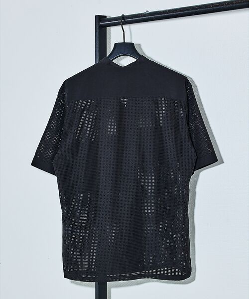 5351POUR LES HOMMES / 5351プール・オム シャツ・ブラウス | 【25S/S】パッチワーク メッシュ 半袖シャツ | 詳細6