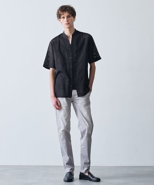 5351POUR LES HOMMES / 5351プール・オム シャツ・ブラウス | パッチワーク メッシュ 半袖シャツ | 詳細15