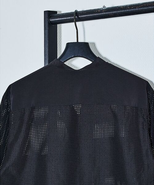 5351POUR LES HOMMES / 5351プール・オム シャツ・ブラウス | 【25S/S】パッチワーク メッシュ 半袖シャツ | 詳細7