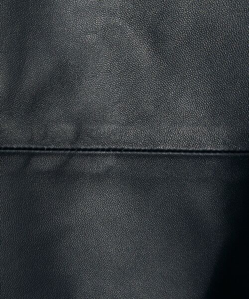 5351POUR LES HOMMES / 5351プール・オム Tシャツ | 【セットアップ対応】レザー ジップ 半袖Tシャツ | 詳細5