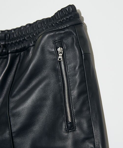 5351POUR LES HOMMES / 5351プール・オム ショート・ハーフ・半端丈パンツ | 【セットアップ対応】レザー スラックス ショートパンツ | 詳細4