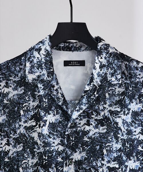 5351POUR LES HOMMES / 5351プール・オム シャツ・ブラウス | ボタニカル プリント 半袖シャツ | 詳細7