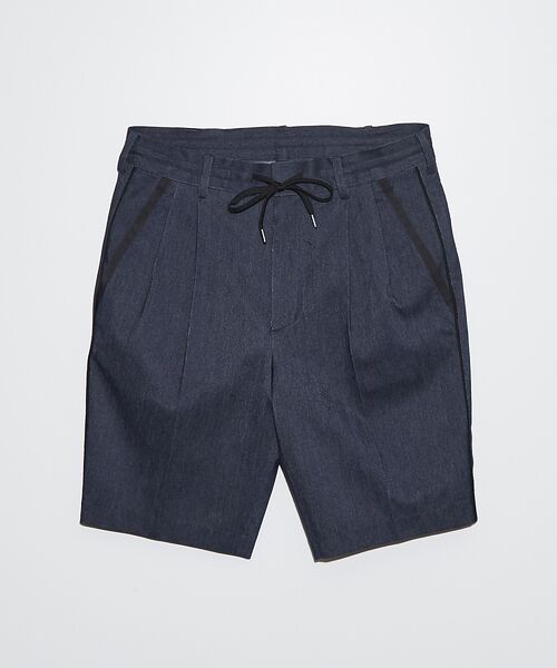 5351POUR LES HOMMES / 5351プール・オム ショート・ハーフ・半端丈パンツ | 【デニムライク】シャンブレー スラックス ショートパンツ | 詳細2
